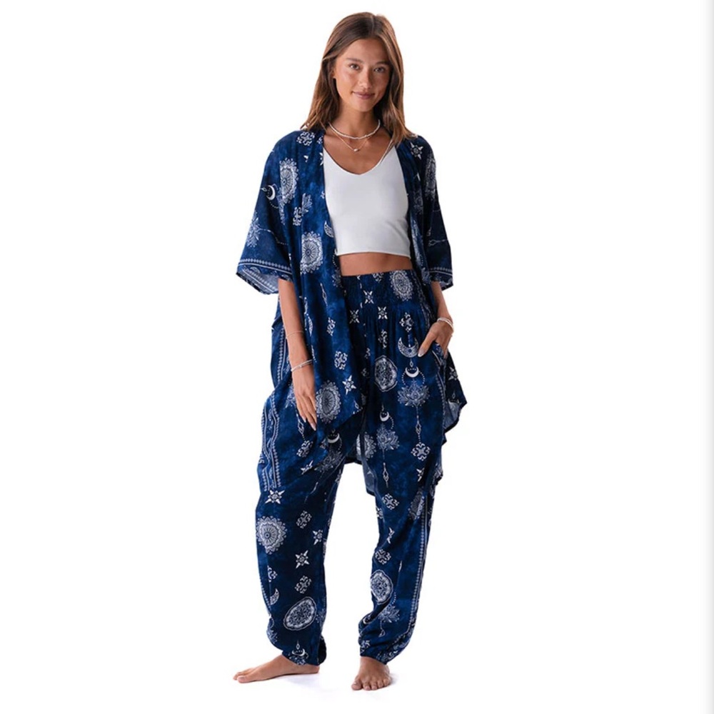 Lotus & Luna Nightfall Blue Lotus Moon Lounge Set